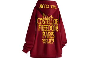 Унисекс свитшот PAUL COSTELLOE, Burgundy