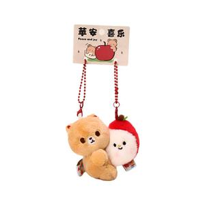 Плюшевый кулон Apple Bear Dolls высотой 9 см JINBANG