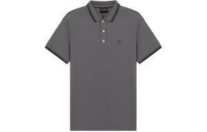 Поло для мужчин dark gray EMPORIO ARMANI, темно-серый