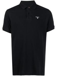 Barbour рубашка поло с вышитым логотипом, черный