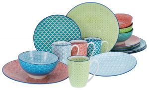 Комбинированный сервиз средиземноморье ii 16 предметов Creatable, мультиколор