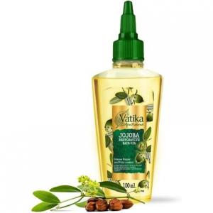 Масло для волос Vatika Afro Naturals Jojoba Restorative 100 мл для интенсивного восстановления волос и контроля за пушистостью, питательный уход для гладких, здоровых волос Vatika Naturals