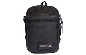 Adidas Экологичная полиэстеровая тканая сумка через плечо унисекс черная, Black