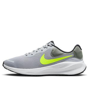 Кроссовки revolution 7 'wolf grey volt' Nike, серый