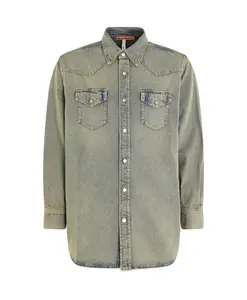 Джинсовая рубашка синего цвета Acne Studios, синий