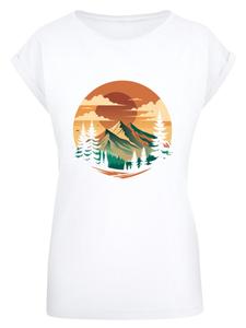 Рубашка F4NT4STIC Sonnenuntergang Berglandschaft, белый