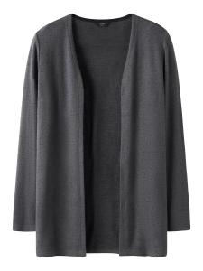 Вязаный кардиган TWO SOON, темно-серый