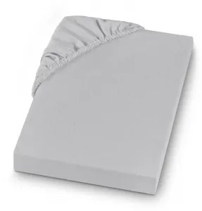 Простыня SETEX на подгонке " Мелкий лен по размеру. 70х140, 90х200, 140х200 или 180х200 см", для матрасов высотой до 23 см, зимних, простыней 180х200 см, 1 шт., цвет silberfarben