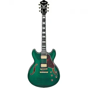 Электрогитара IBANEZ AS93FM-TMG Artcore Expressionist Hollow - прозрачный мохово-зеленый