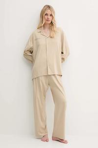 Пижама хлопковая Pangaia, бежевый
