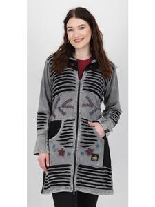 Флисовая куртка пэчворк NUNAVUT LONG WMN серого цвета DEPROC Active