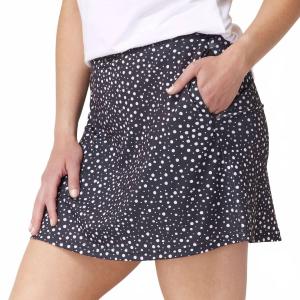 Веллингтон Шорты-юбка плюс в горошек черный Krimson klover