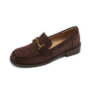 FMM Лоферы женские, черно-коричневые