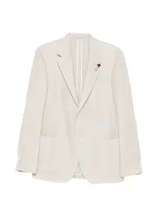 Жакет с накладными карманами Lardini, бежевый