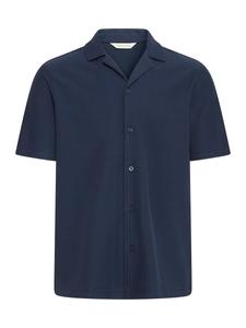 Удобная рубашка на пуговицах Casual Friday  CFARCHER knitted, темно-синий