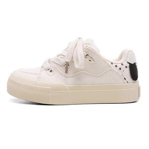 Износостойкие дышащие низкие кроссовки для скейтбординга, женские, цвета экрю DINGGU, Ecru