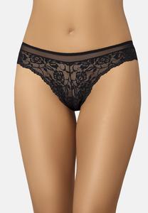 Трусы Teyli Brasilianische mit floraler Spitze Lulu, черный