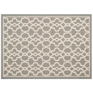 Геометрический коврик Courtyard links для дома и улицы Safavieh, мультиколор, 77x153 см