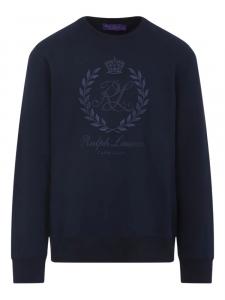 Толстовка с вышитым логотипом Ralph Lauren Purple Label, синий