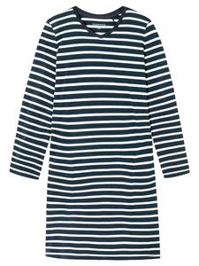 Ночная рубашка SCHIESSER Casual Essentials, темно-синий/белый