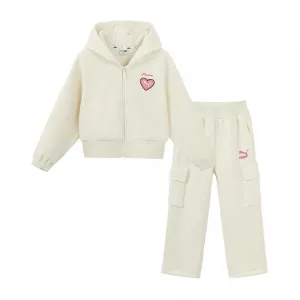 PUMA Спортивный костюм polar fleece raw white для детей 3-7 лет