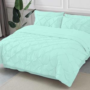 PG Beddings Комплект постельного белья Olympic с защипами и рельефной строчкой, цвет aqua blue Aqua