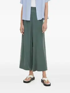 Брюки широкого кроя с эластичным поясом Drykorn, зеленый