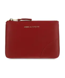 Красный кожаный кошелек Comme Des Garã§Ons, красный