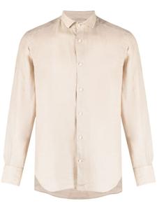 Льняная рубашка с длинными рукавами MC2 Saint Barth, бежевый