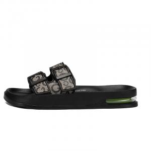 PAIBLOKS Кожаные стеганые тапочки для мужчин с амортизацией, быстросохнущие, нескользящие, устойчивые к истиранию, бесшумные, коричневые, цвет Brown