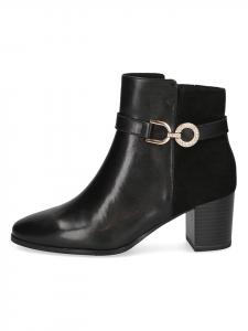 Caprice Черные кожаные сапоги