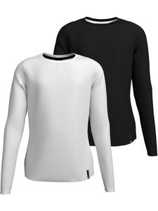 Рубашка с длинными рукавами в черно-белом цвете H.I.S.