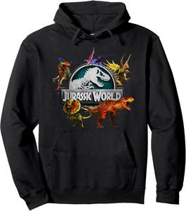 Худи с логотипом Jurassic World Dinosaurs Around, черный