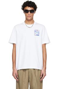 Футболка с коротким рукавом и логотипом в виде тепловой карты Casablanca, белый