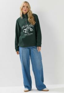 Джемпер Long Tall Sally Fleece jumper, Green/Dark Green