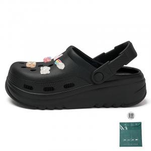 Cat power Женские сабо черные [Прозрачные милашки 10 штук], цвет Black [Transparent Cuties 10 Pieces]