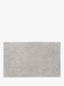 Коврик для ванной John Lewis из переработанного полиэстера с быстрой сушкой и текстурой John Lewis ANYDAY, Silver Grey