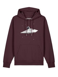 Толстовка Watapparel  Fly me to the moon, темно-красный