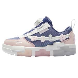 FILA KIDS Строительные блоки светящиеся кроссовки нескользящие низкие детские тренировочные ботинки ice blue для детей 3-7 лет