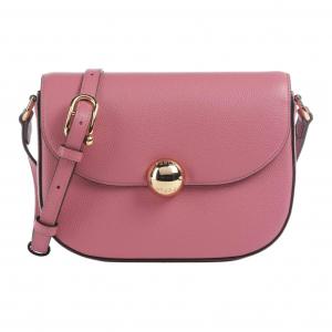Furla Кожаная плечевая сумка Small женская розовая