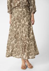 Юбка Soaked in Luxury A-line skirt, Morel Drop Print/Khaki