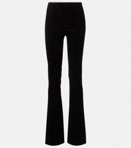 Замшевые расклешенные брюки Kam 24 Stouls, черный