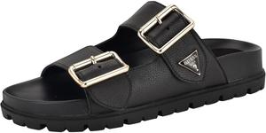 GUESS womens Fasten, Black Leather 003