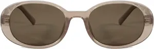 Модные овальные солнцезащитные очки Melrose Fashion в винтажном стиле, конфетные цвета, женские, стильные, для путешествий, Brown