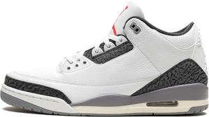 Мужские кроссовки Nike Air Jordan 3 Retro, Summit White/Fire Red
