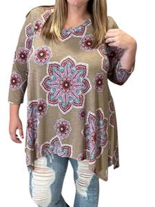 Топ Abstract Sharkbite в цвете мокко honeyme, цвет mocha