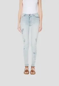 Джинсы с эффектом пуш-ап, облегающего кроя Koroshi, Azul Cl Light Blue