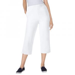 Женщина в женских капри размера плюс миниатюрных джинсов Fineline Woman Within, белый