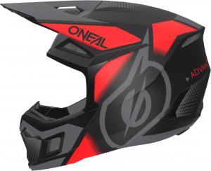 Мотокроссовый шлем Oneal 3srs vision, Black/Grey/Red