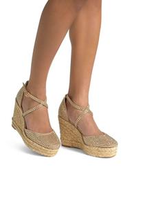 Туфли на каблуке CON PUNTERA REDONDEADA Y CIERRE CON HEBILLA - Wedges Alma en Pena, светло-коричневый